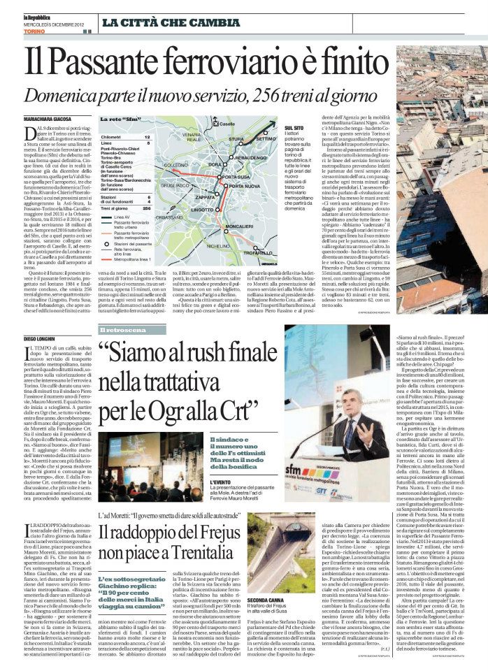 Repubblica - Il passante è finito